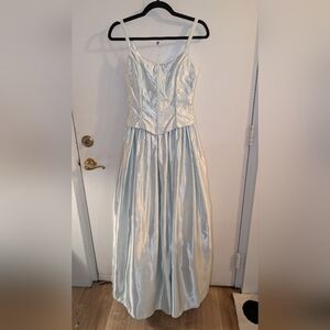 Gunne Sax Cinderella Corcett Dress Blue Size 5